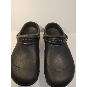 Crocs Mens Bistro Black Round Toe Slip On Clogs Shoes Size US M10 W12